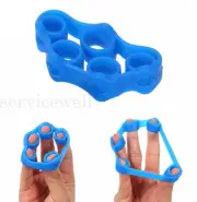 1/2pcs Hand Fingers Strength Exerciser Trainer Strengthener Grip Resistance Band