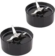 2-Pack Cross Blade with Gasket for Magic Bullet Blender MB-1001 Replacement Part