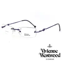 在飛比找momo購物網優惠-【Vivienne Westwood】搖滾無框系列金屬光學鏡