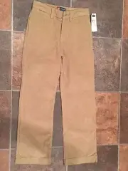 New NWT Boys size 8 Chaps Corduroy pants khaki tan cords holiday wear NICE