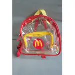 早期  麥當勞 背包 透明背包