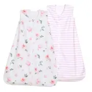 Micro Fleece Baby Sleep Sack 0-6 Months, Soft Baby Small Floral Flowers