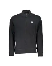 North Sails ZipUp Sweatshirt Classic Style Men Black Sweaters