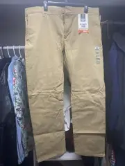 Dockers Men's Slim Fit Smart 360 Ultimate Chino Pants - Khaki Brown 40 X 32 NEW