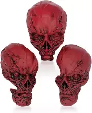 Scary Gothic Stranger Things Vecna Red Skulls Collectible Decor Minimalist