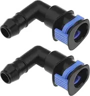 SG Store Pack of 2 Car Headlight Washer Connectors Joint Angle 1J0955665E Compatible with Beetle A6 A8 TT/TTS Fabia Octavia Roomster Superb Alhambra