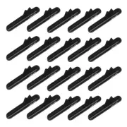 100 Pcs Elastic Cord Crimp Ends, Elastic Barbed Cord Fastener, Black