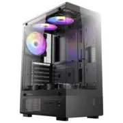 Antec VCX200 RGB Elite PC Computer ATX Case Black VCX200RGBELITE