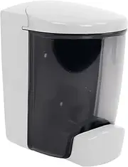 PolyJohn PSD1-1001W: Wall-Mounted Liquid Hand Soap & Sanitizer Dispenser - Made in USA, Leakproof, Easy Install, White