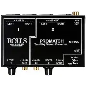 Rolls MB15b ProMatch Balanced/Unbalanced Converter 3.5mm/RCA