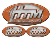 3 HTM Classic Vintage Stickers Remastered - 10" and 5" long