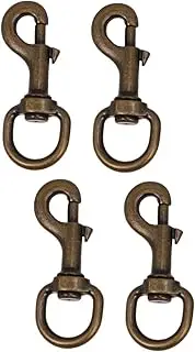 BCOATH 2sets Pet Supplies Collar Hooks Swivel Joints Traction Rope Buckle Zinc Alloy for Dogs Cats 2pcs*2