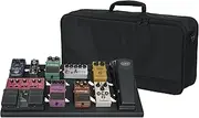 Gator Cases Aluminum Guitar Pedal Board with Carry Bag; Large: 23.75" x 10.66" | Stealth Black (GPB-BAK-1)