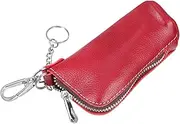 [AOKWAWALIY] PU Leather Key Holder Coin Wallet Bag Hook Durable Men's Wallet for Car Key Compact Practical