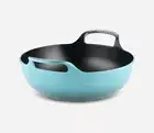 NEW IN BOX LE CREUSET TURQUOISE BLUE BALTI DISH BOWL CAST IRON 3 QT