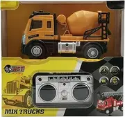 Dakott Mini RC Cement Mixer Truck for Kids -1:64 Scale Four-Way Remote Control Toy Truck RC Cement Mixer Truck, Toy Truck 2.4GHz Remote Controls, Brown