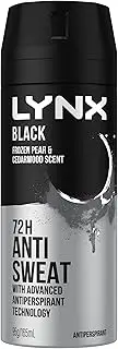 lynx Black Antiperspirant Body Spray, 165 ml