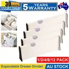 12 Pack Expandable Drawer Divider Partition Adjustable Kitchen Storage Organizer
