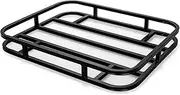 Eaz-Lift RV Bumper Mounted Cargo Carrier, Steel Hitch Rack for Coolers, Camping Equipment, & Gear, Fits 4" & 4.5" Bumpers, Black