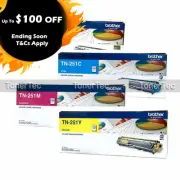 GENUINE Brother TN251BK+TN251C+TN251M+TN251Y Toner Set for MFC9335CDW/MFC9140CDN