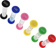Kisangel 12pcs Set Colorful Sand Clock Set for Educational Hourglass Timers for Games Cooking and Brushing Teeth Fun Management Tool