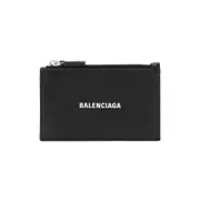 [Balenciaga] Balenciaga-Black Leather Cash Coin-Uomo OS OS