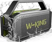 W-KING Portable Loud Bluetooth Speakers with Subwoofer, 60W(100W Peak) Outdoor Speakers Bluetooth Wireless Waterproof Speaker, Deep Bass/V5.0/40H Play/Power Bank/TF Card/AUX/EQ, Large for Party/Gifts