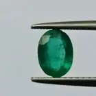 Emerald Natural Rich Green Oval Shaped Gemstone With Excellent Cut 0.75 ct