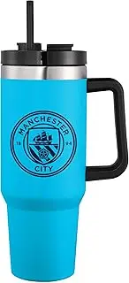 FOCO Officially Licensed Manchester City FC Football 40oz/1.1L Blue Travel Tumbler