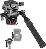 NEEWER Video Tripod Head Upgraded Vertical/Horizontal Switch, Compact Metal Pan Tilt Fluid Head with Arca Type QR Plate, Telescopic Handle, Scaled Base (⌀43mm) for Camcorder/DSLR, Max Load 3kg, GM26