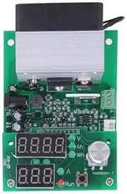 Clisted 9.99A 60W 30V Constant Current Electronic Load Discharge Battery Capacity Tester Meter with Dual LED Digital Fan Module