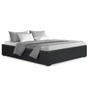 Artiss Bed Frame Double Size Gas Lift Mattress Base with Storage Platform Fabric