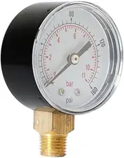 TIDTALEO Bar Pressure Gauge Tread Compressor Kit Power Supply Adapter Water Pressure Gauge Holder Inflatable Chuck Tire Inflator Hydraulic Oil Pressure Gauge Compressor Pressure Gauge Car