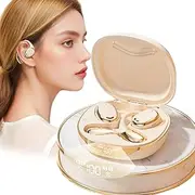ZZJTPA Headphones Translator, AI Headphones Translator, AI Bluetooth Wireless Translation Bluetooth Headphones Long Durability OWS Ear Hanging Type