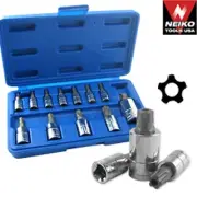 12 PC TAMPER PROOF RESISTANT 5 STAR PLUS DRIVE BIT SET FOR SOCKET TOOL SET KIT
