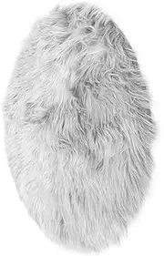Alasum Plush Dog Sleeping Cushion Round Indoor Pet Pad for Dogs Cats Warm Cozy Grey Pet Cushion for Winter Durable Stylish Home Decor Accessory
