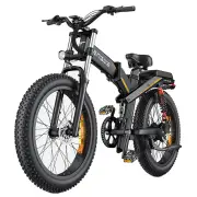 [UK DIRECT] ENGWE X24 19.2Ah+10Ah Dual Batteries 1000W Folding Electric Bike 24*4.0 Inch Fat Tire 100-150km Mileage Rang