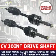 For Toyota Hilux 4x4 KUN25 KUN26R CV Joint Drive Shafts TGN26 GGN25 SR SR5 Pair (for: Toyota)