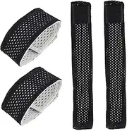 BESPORTBLE 4pcs Jersey Cuff Adjustable Sleeve Straps Cuff Straps Sleeve Fixer Sleeve Organizers Non Slip Armband Running Armband Adjustable Sleeve Fix Strap Sleeve Fixed Sticker Black
