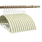5pcs Stainless Steel Coat Hanger Non Slip Closet Storage Hook in Dormitory