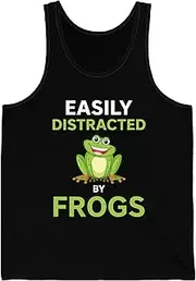 [Sumairah] Easily Distracted by Frogs Frog Spirit Animal Tank Top Men Women