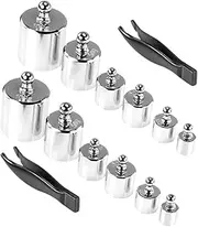 CHILDWEET 2 Pack 12pcs 200g Scale Weights Class Calibration Weights Smooth Surface for Easy Handling Random Color