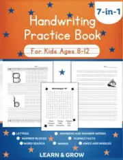 Hand Writing Practice Book for Kids Age 8-12: Print Handwriting Workbook for Chi
