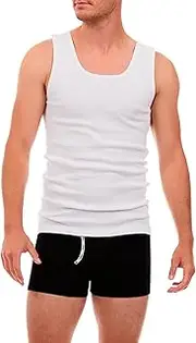 [TRADIE] Men's Cotton Singlet 5-Pack Mens Underwear, Soft, Comfortable, Breathable Cotton, 100% Cotton Singlet, Everyday Essentials for Men. Mens Tank Top Value Pack