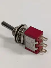 MINIATURE SPDT CENTER OFF TOGGLE SWITCH