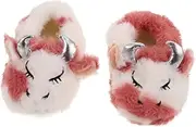 [WOFASHPURET] Baby Girls Plush Socks Cow Slippers for Toddlers Indoor Cartoon Girls Fuzzy Slippers Soft Warm Footwear