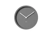 Degree Minimal Clock Steel Home Office Decor Quartz Wall Mounted Grey Round 30cm