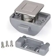 Trunk Boot Lid Liftgate Lock 10pcs Camper Car Push Lock RV Caravan Boat Motor Home Cabinet Drawer Latch Button Locks Keyless Furniture Door Lock Hardware Tailgate Control Module(SS6209-Satin Nickel)