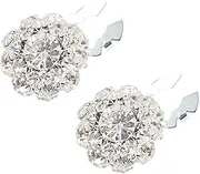 [brooksnaji] Sparkling Shirt Button Clips with Rhinestones - Sparkling Clips, Crystal Rhinestone Shirt Accessories |.Shiny Decorative Shirt Clips, Stylish Fashion Clips for Casual and Formal