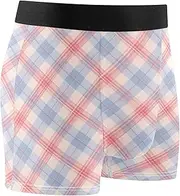 [FRODOTGV] Pale Violet Red Checks Men's Boxer Brief Shorts Athletic Underwear for Men Compression Boxer Para Hombre
